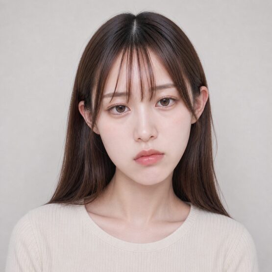 顔の歪みの大きい顔