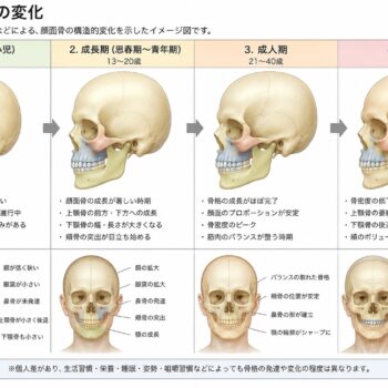 顔面骨構造の変化_顔面骨構造研究家 林幸千代