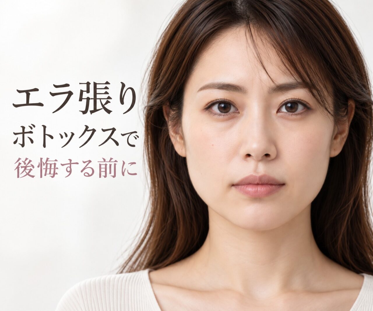 エラ張りボトックスで後悔する前に